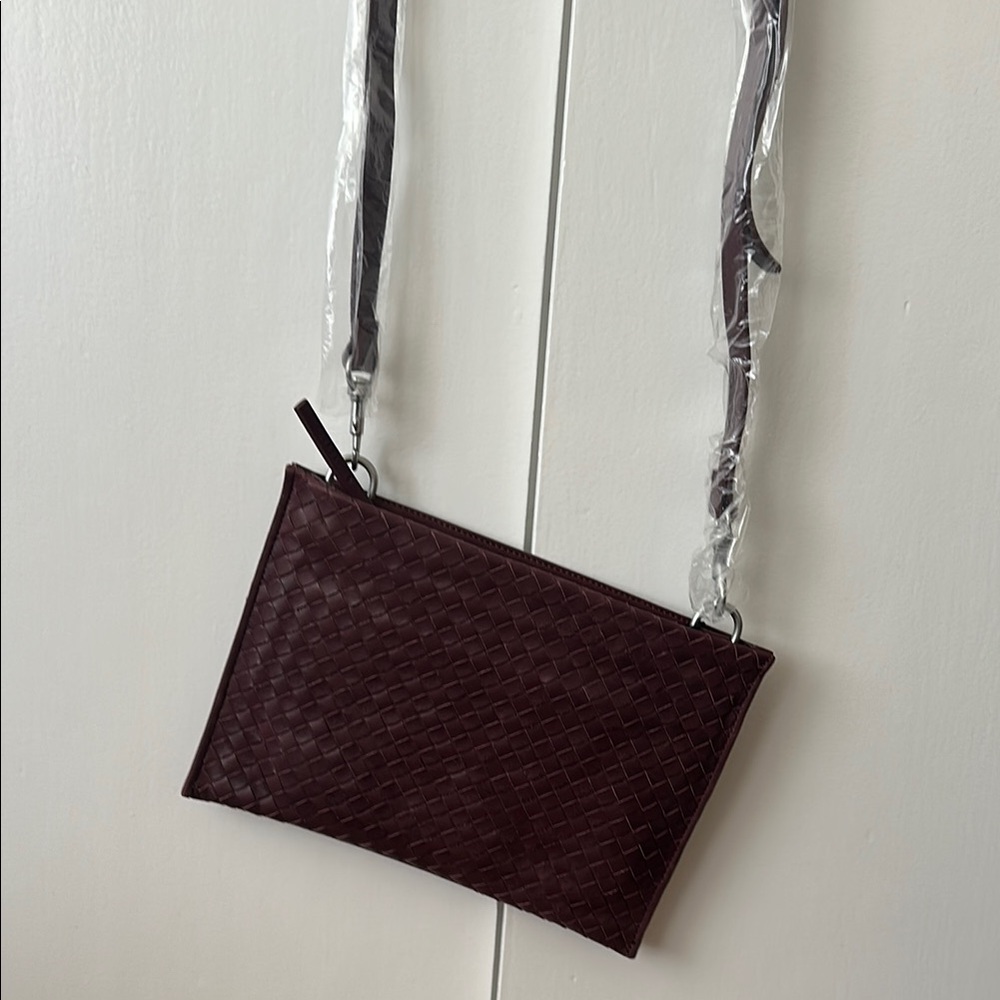 Liebeskind Dark Brown Woven Crossbody Bag